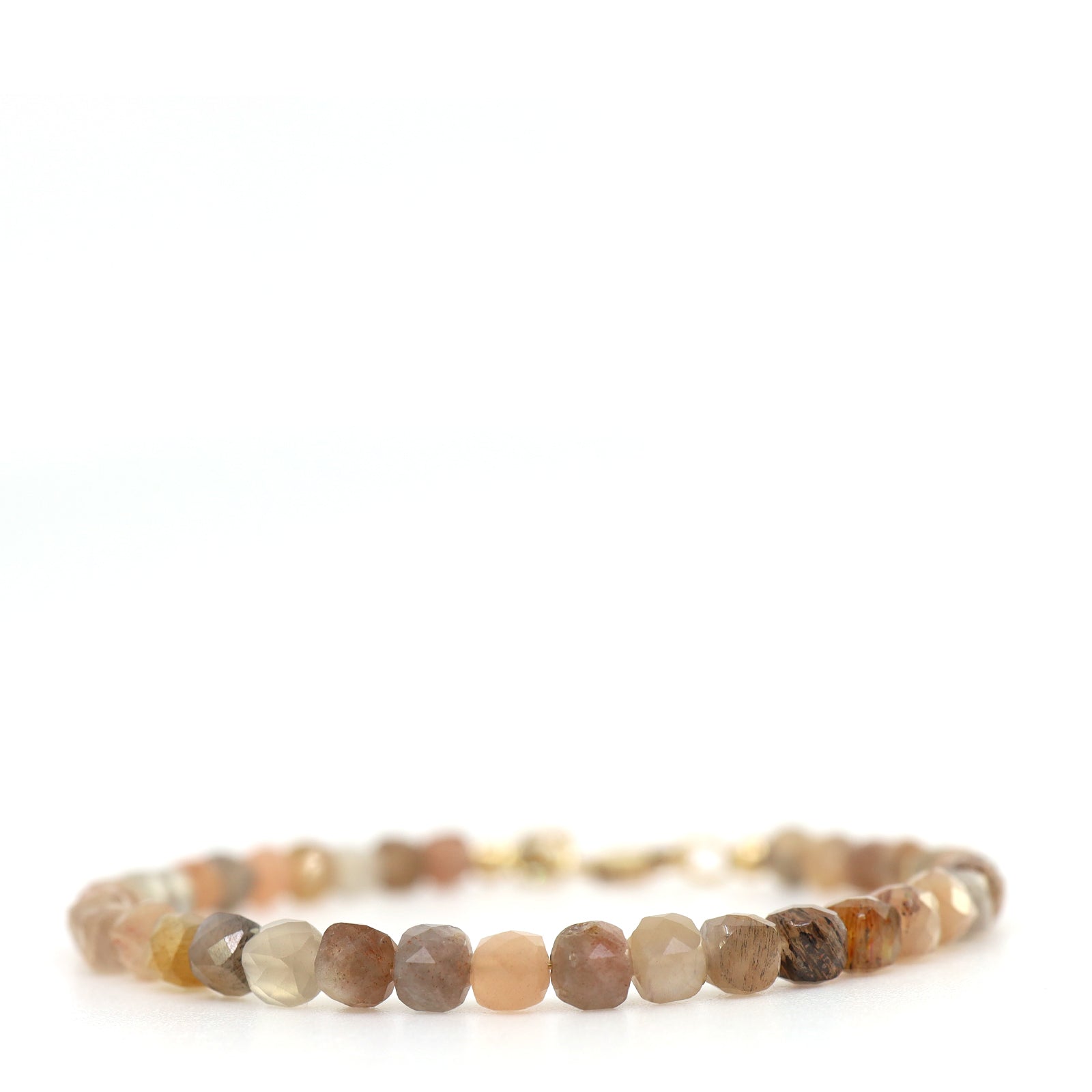 Peach Moonstone & 14K Gold Filled Bracelet