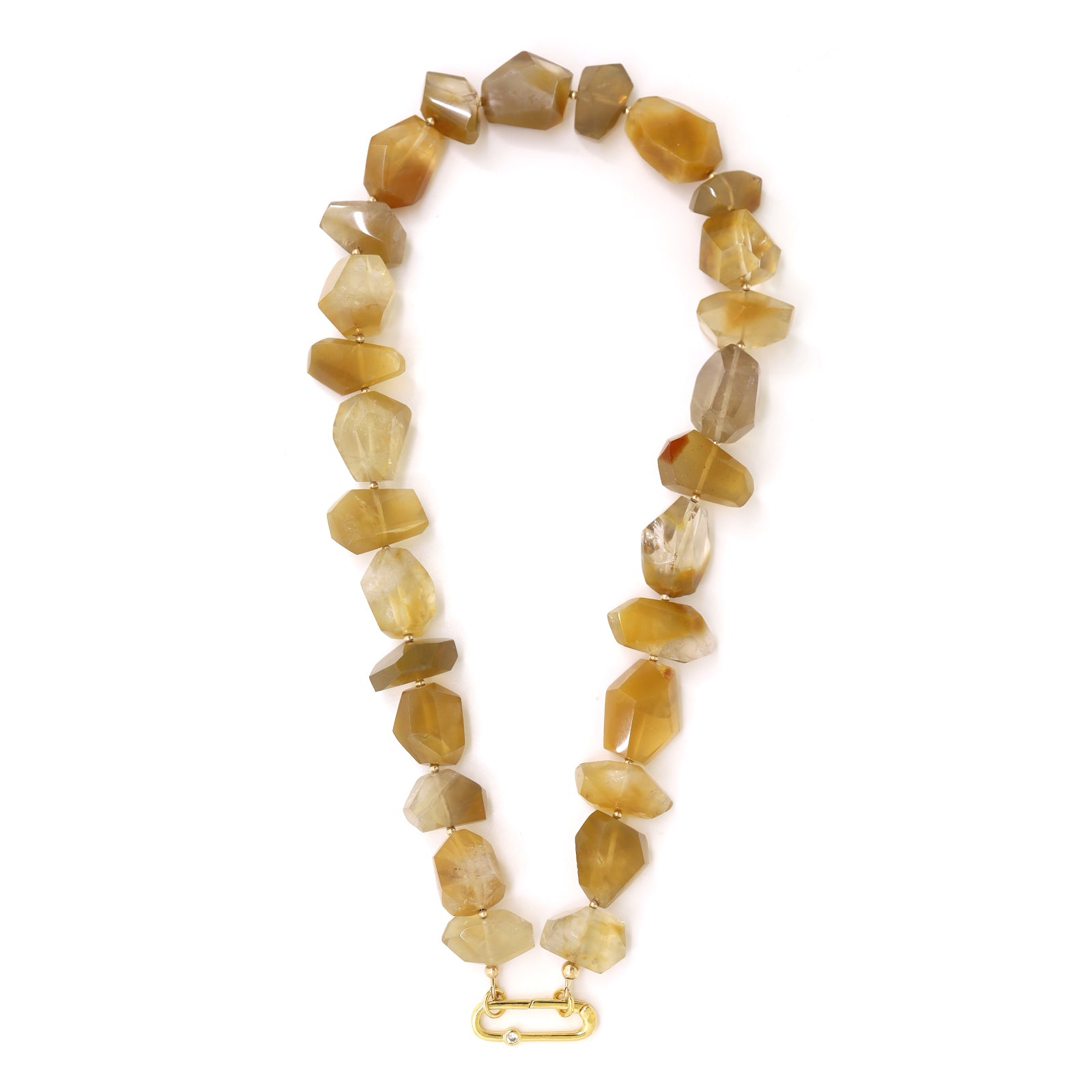 Yellow Hematoid Quartz Necklace