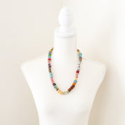 African Recycled Multi Colour Glass Bead Necklace