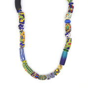 African Recycled Glass Bead Multi Colour Necklace