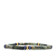 African Turquoise & Blue Sapphire Bracelet