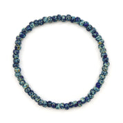 Blue & Green Picasso Czech Bracelet