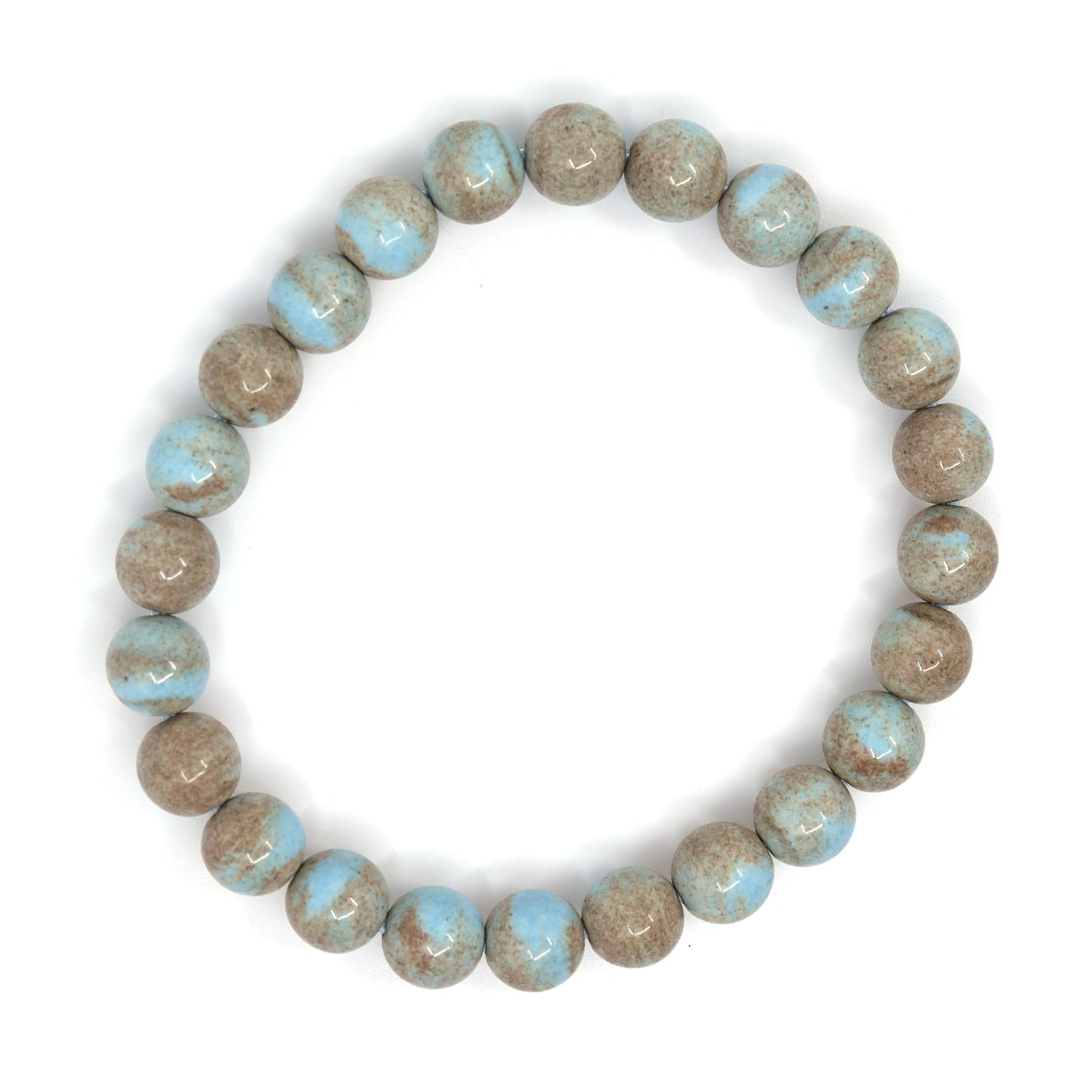 Ice Obsidian & Jasper Bracelet Stack
