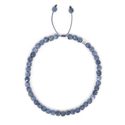 Blue Sponge Coral & Sterling Silver Bracelet