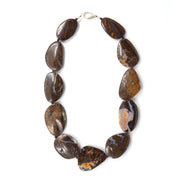 Boulder Opal & Blue Sapphire Necklace