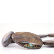 Australian Boulder Opals & Brown Freshwater Pearls Necklace