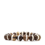 Brown Tibetan Agates Bracelet Set