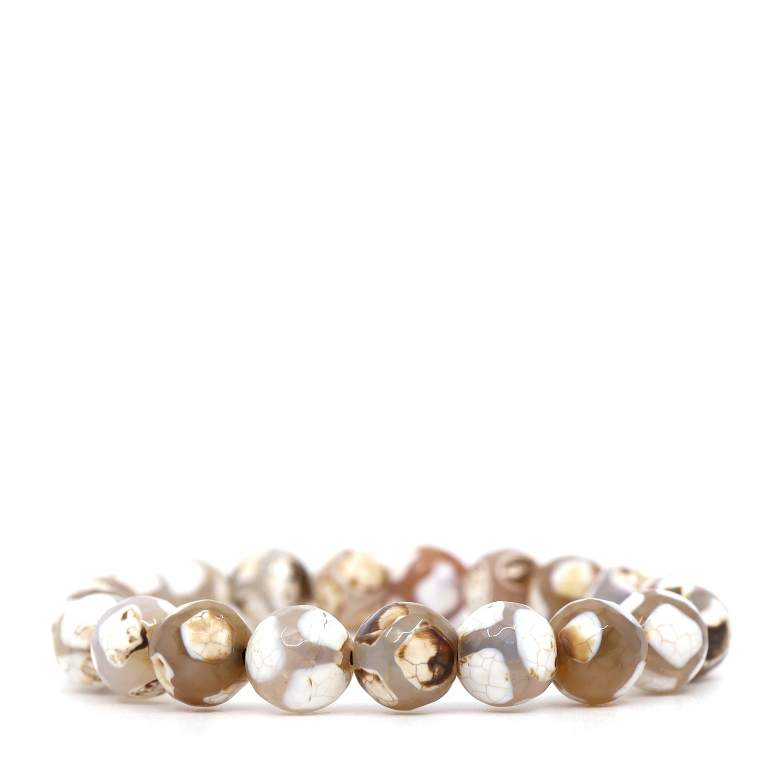 Brown Tibetan Agates Bracelet Set