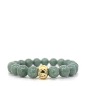 Burma Green Jade & Horseshoe Bracelet