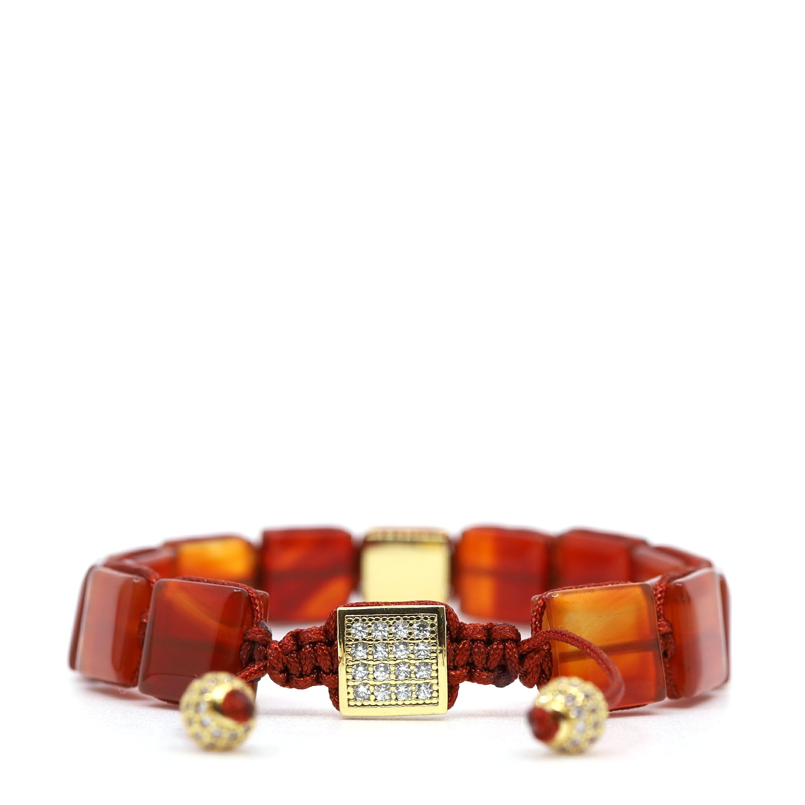 Carnelian Square Bracelet