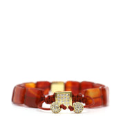 Carnelian Square Bracelet