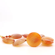 Carnelian & Hessonite Garnet Statement Necklace
