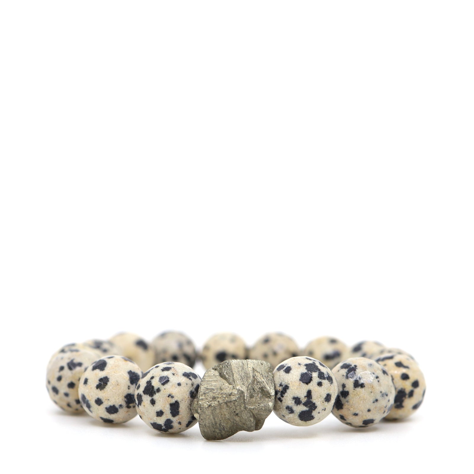 Dalmatian Jasper & Pyrite Bracelet