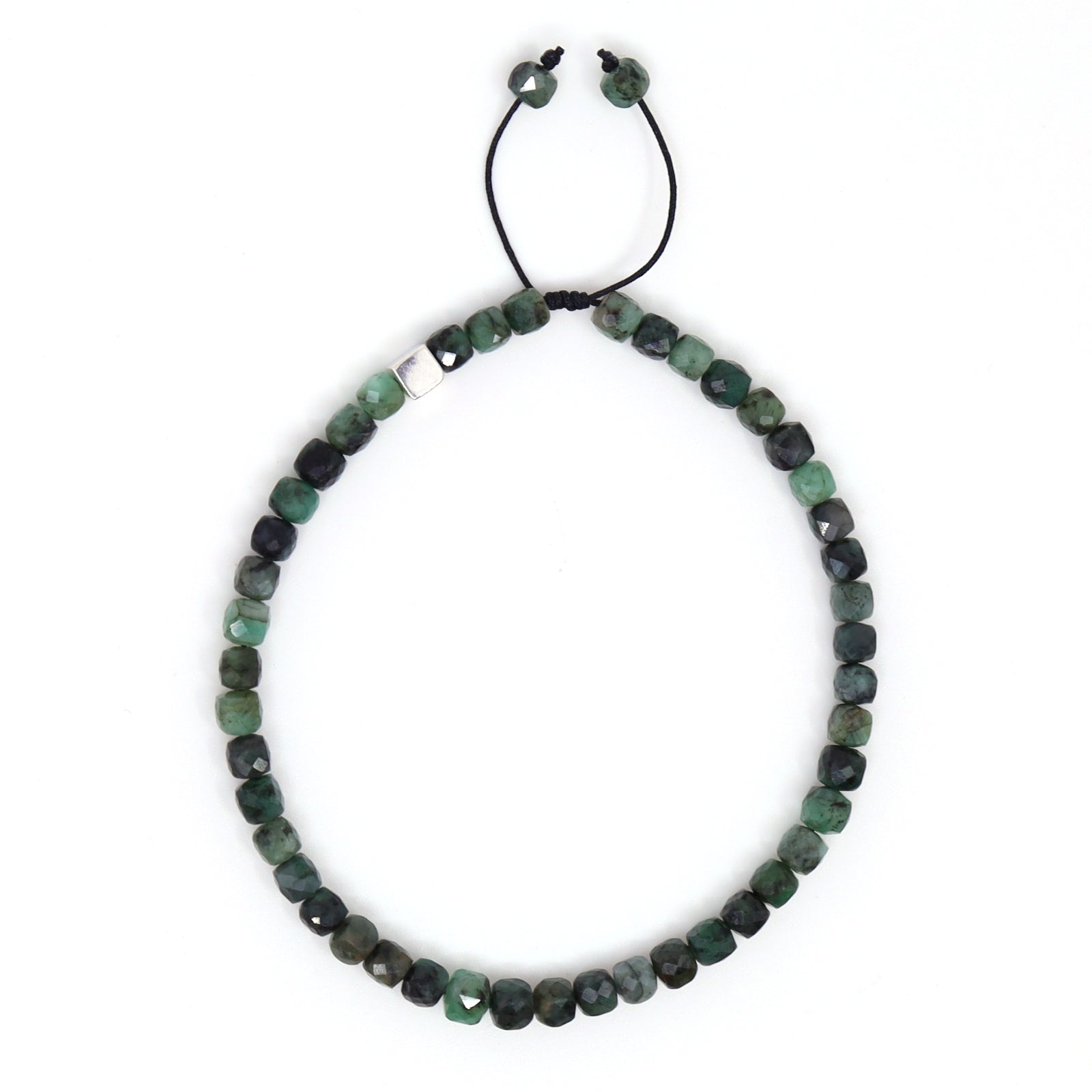 Emerald Cube Bracelet