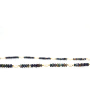 Black Ethiopian Opal & Freshwater Pearls Necklace