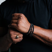 Gunmetal Hematite Bracelet Set