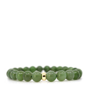 Canadian & Nephrite Jade & 14K Solid Gold Bracelet