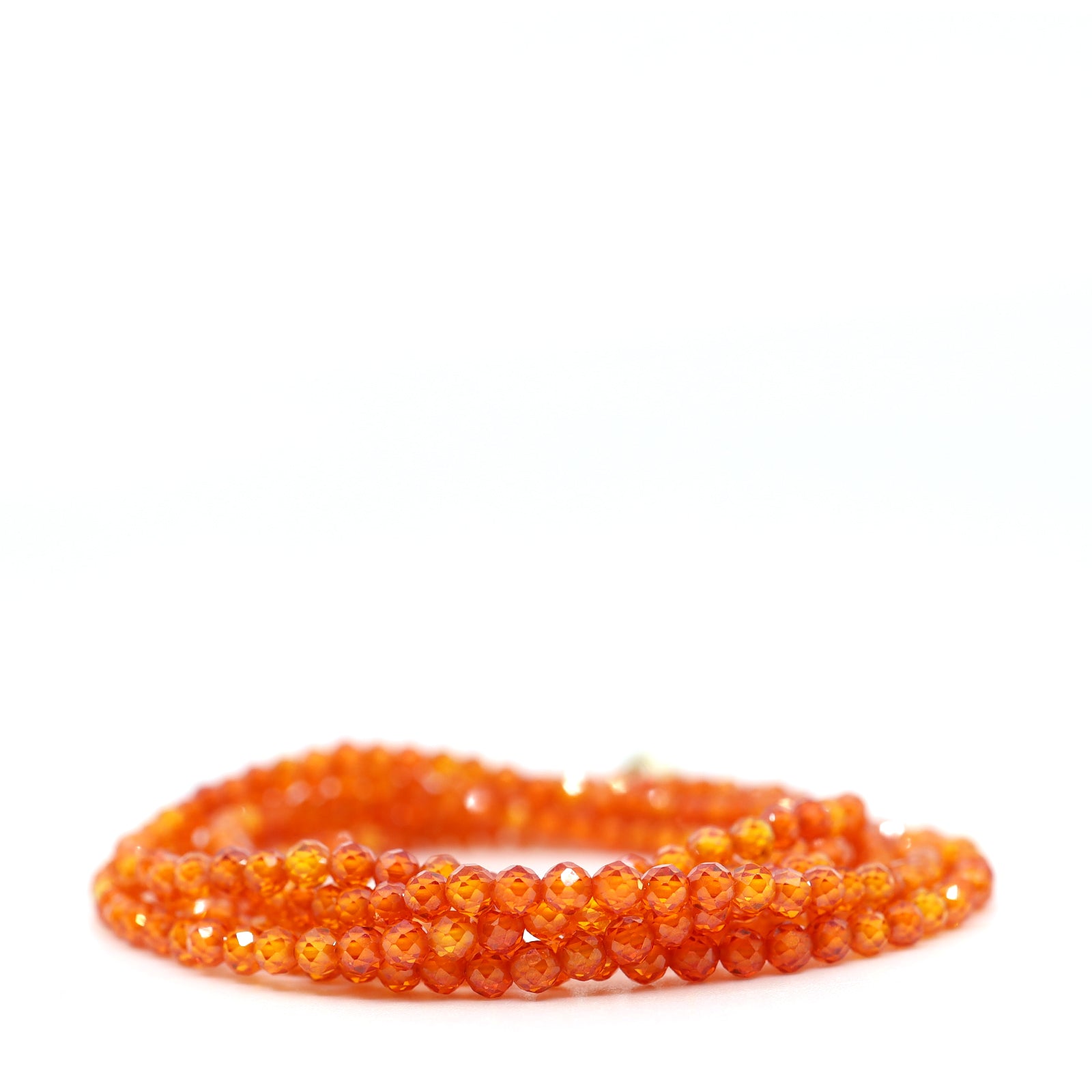 Orange Cubic Zirconia Wrap Bracelet