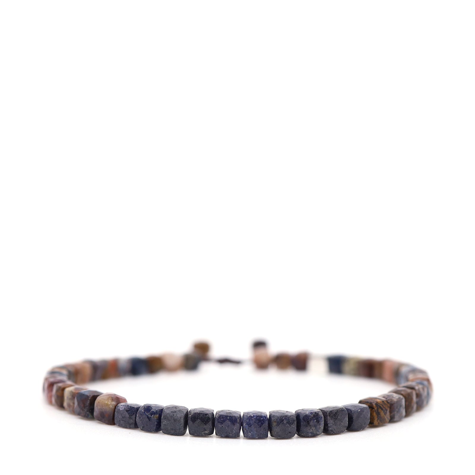 Pietersite & Blue Sapphire Bracelet