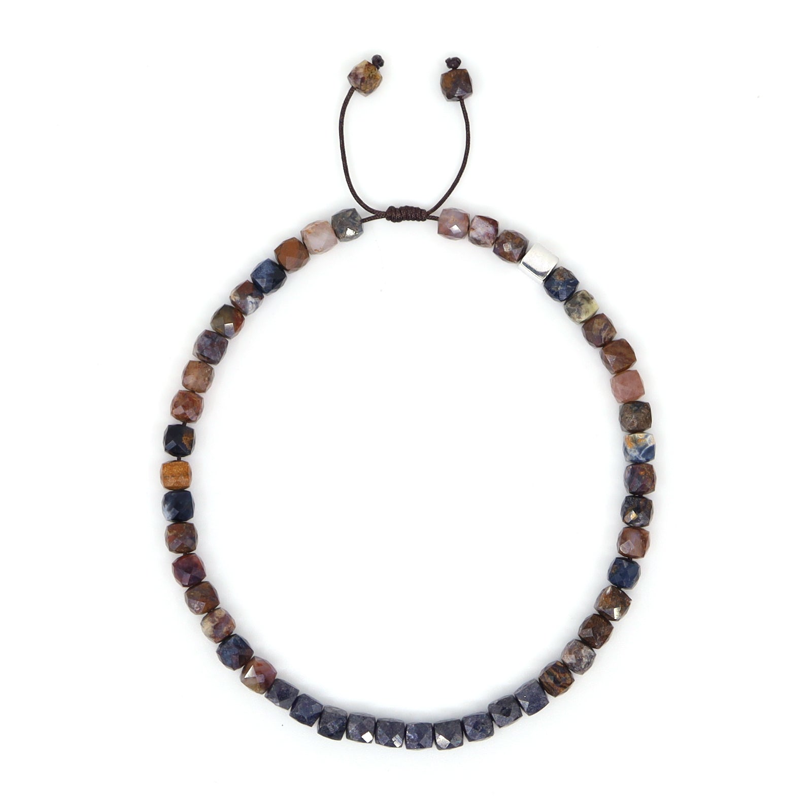 Pietersite & Blue Sapphire Bracelet