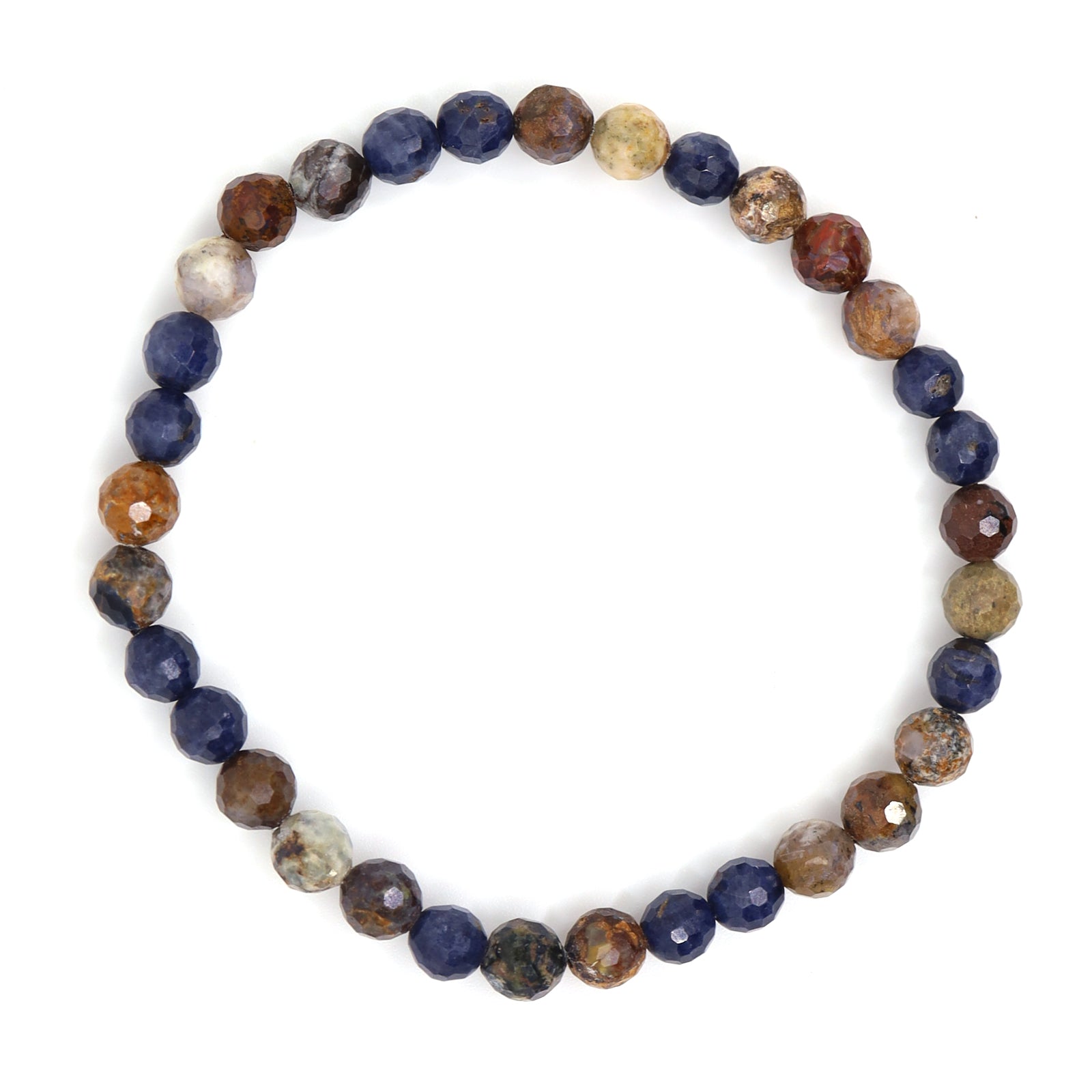 Pietersite & Blue Sapphire Bracelet
