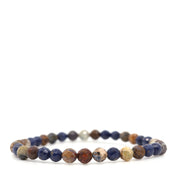 Pietersite & Blue Sapphire Bracelet
