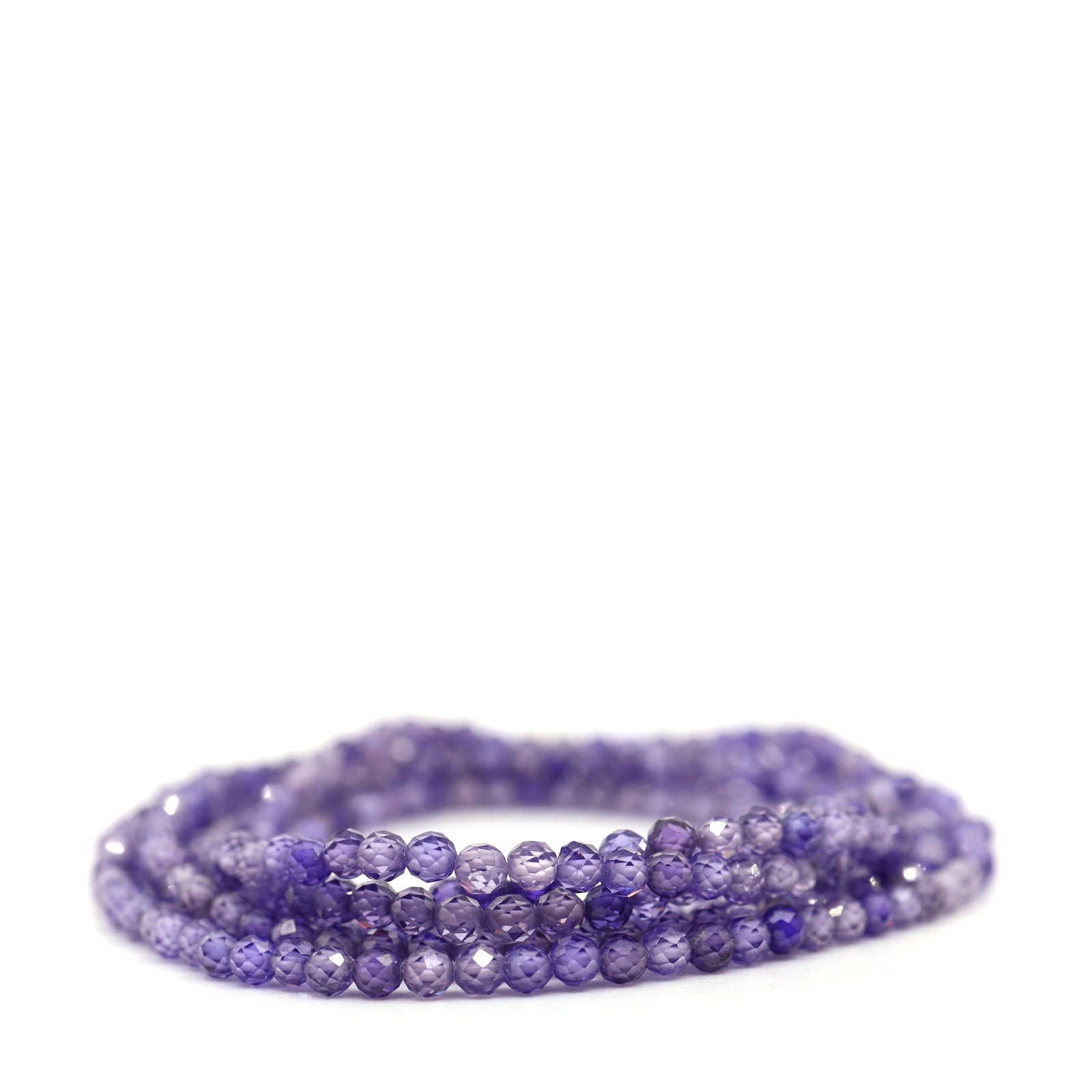 Purple Cubic Zirconia Wrap Bracelet