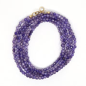 Purple Cubic Zirconia Wrap Bracelet