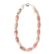 Rhodochrosite & Freshwater Pearls Necklace