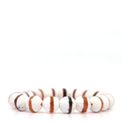 Rustic Orange Tibetan Agate Bracelet Set
