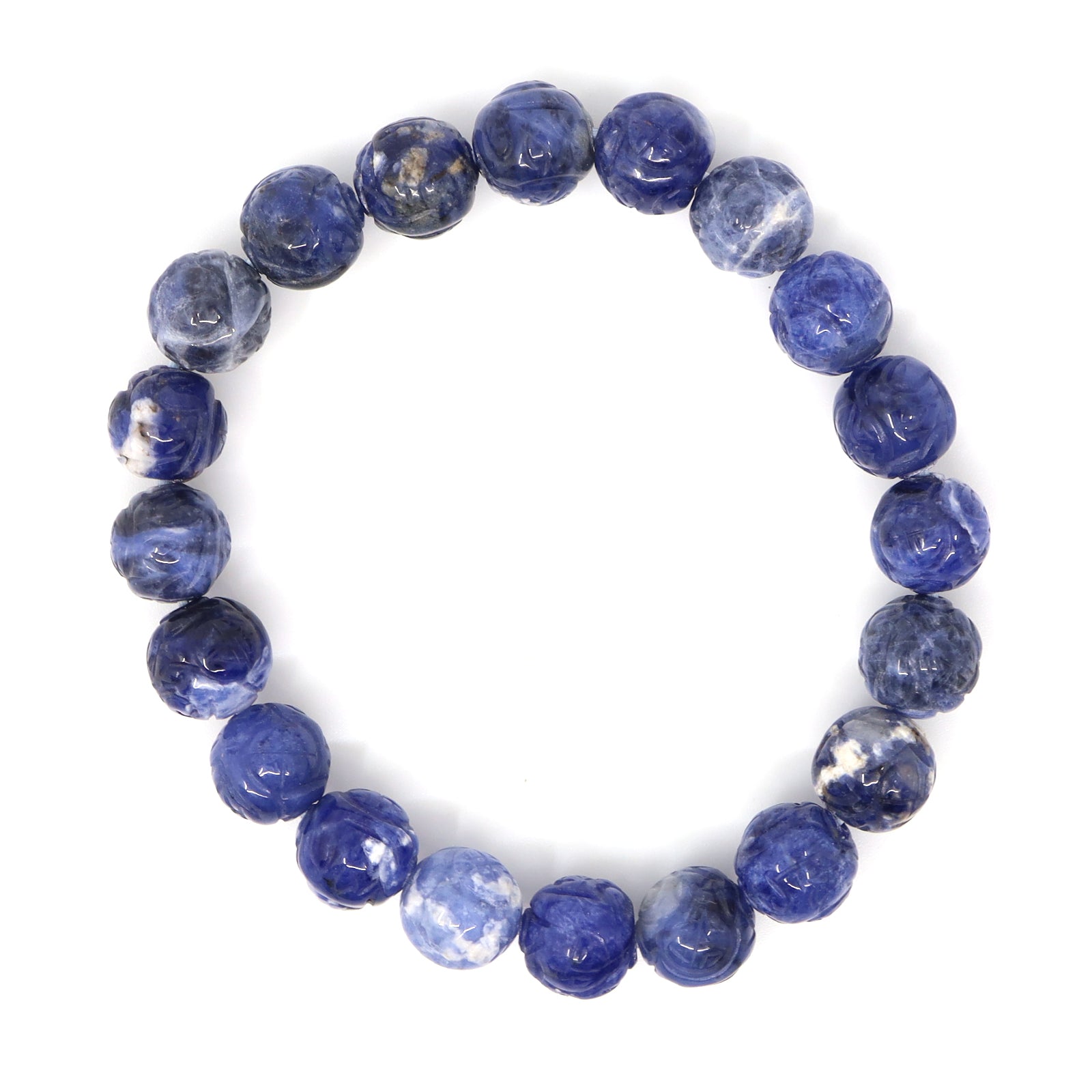Sodalite Shou Symbol Bracelet