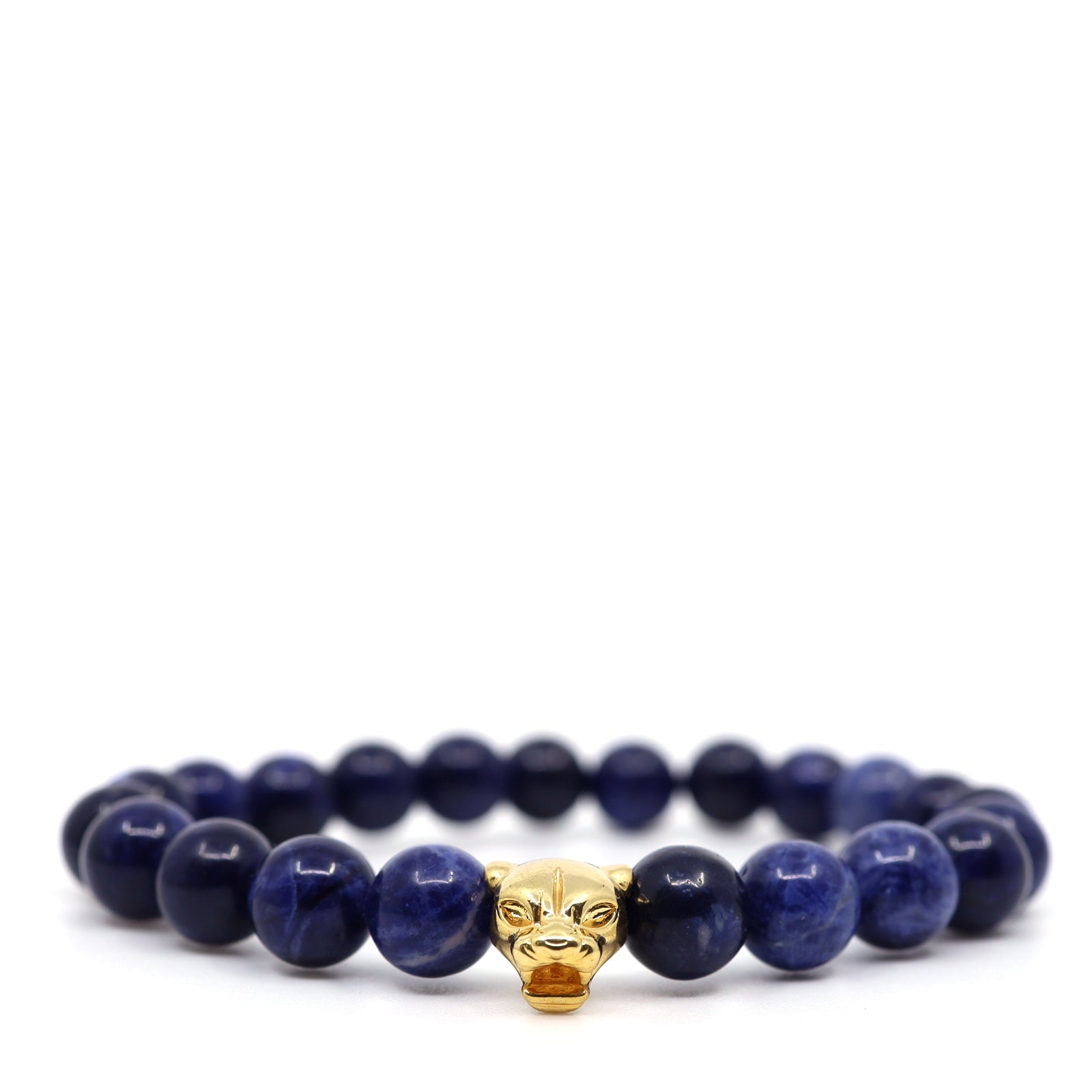Blue Sodalite & Jaguar Bracelet