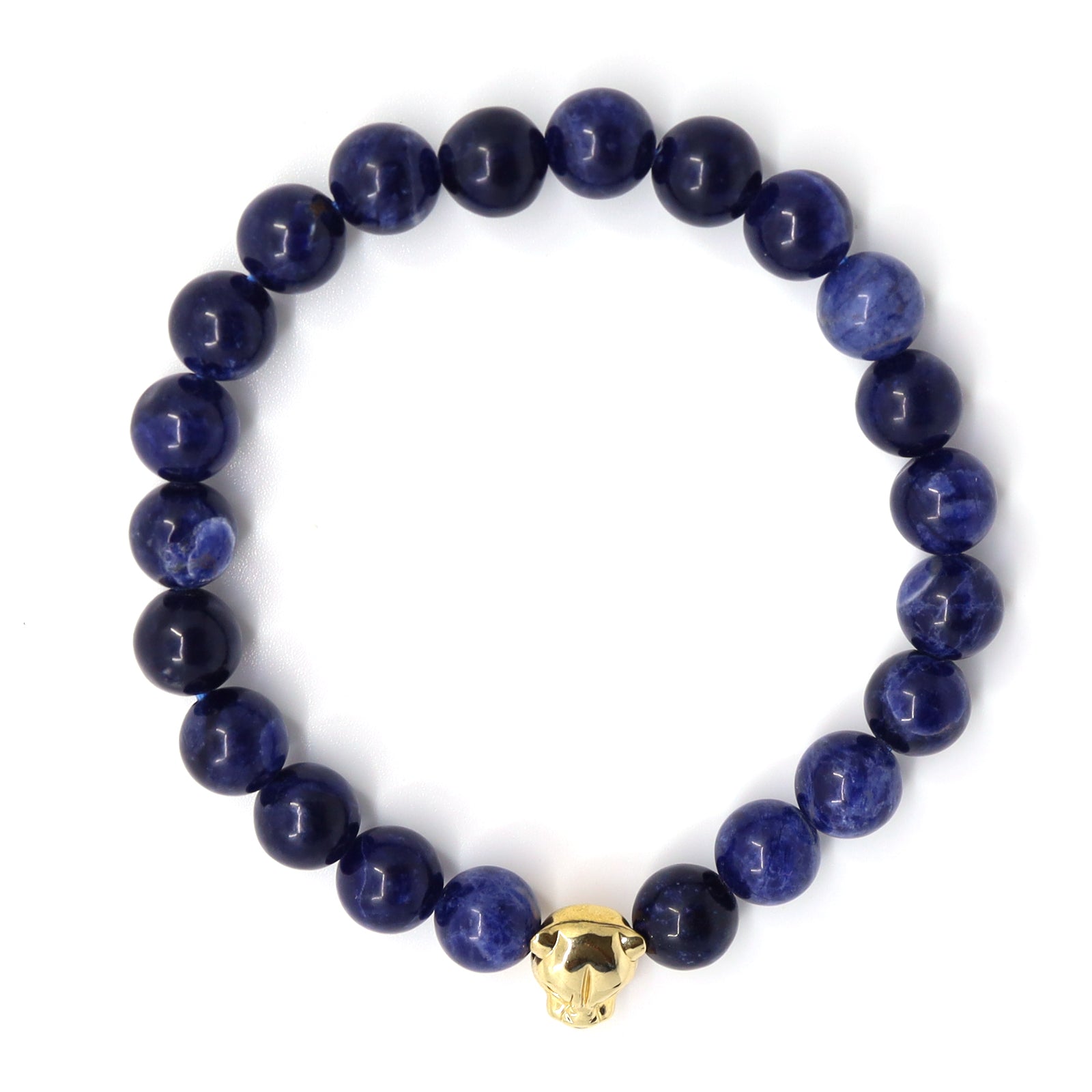 Blue Sodalite & Jaguar Bracelet
