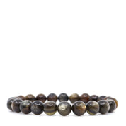 Golden Mica, Arfvedsonite & Tiger's Eye Bracelet Set
