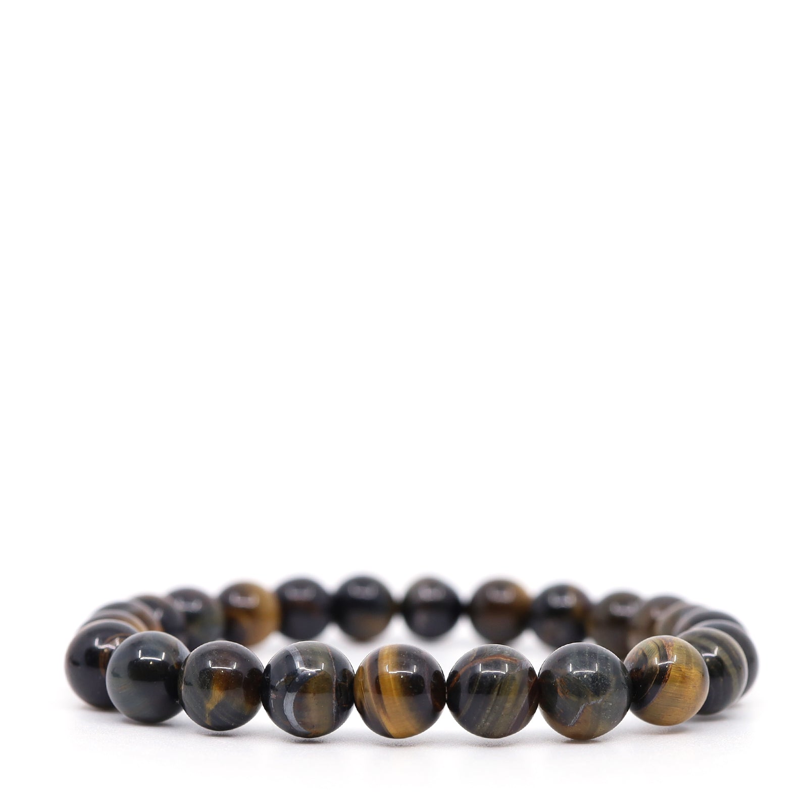 Golden Mica, Arfvedsonite & Tiger's Eye Bracelet Set