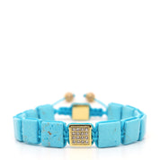 Turquoise Howlite Square Bracelet