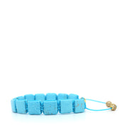 Turquoise Howlite Square Bracelet