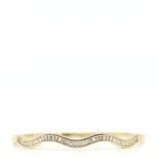 Wavy Baguette Cubic Zirconia Bangle