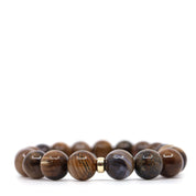 Wood Japer & 14K Solid Gold Bracelet